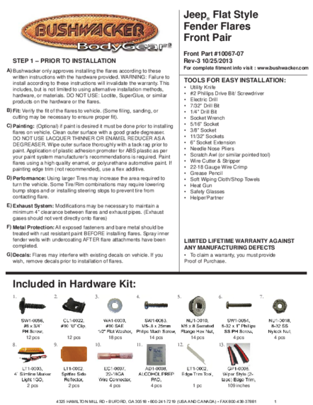 Installation Manual